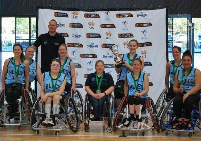 Troy with the wheelchair basketball team